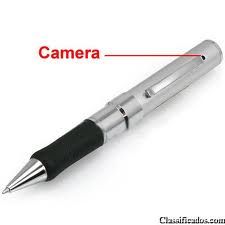 Caneta Espiã com micro camera escondida. Com gravador de vóz